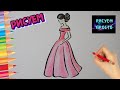 Как ПРОСТО нарисовать ДЕВУШКУ В ВЕЧЕРНЕМ ПЛАТЬЕ, Рисуем Просто/710/How to draw a GIRL IN a DRESS
