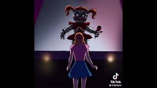 Elizabeth afton ... going to circus baby :( she didn't listened to  her Father :( poor Elizabeth