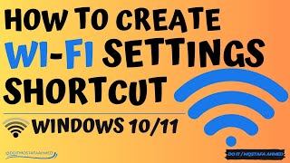 How to Create a Wi-Fi Settings Shortcut in Windows 10/11 screenshot 1