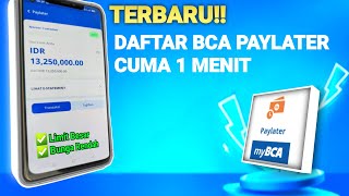 BCA PAYLATER - Cara Daftar dan Menggunakan Paylater MyBCA Mobile