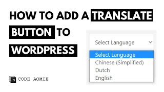 How to Add a Translate Button to Your WordPress Website | Frontend Translate Feature