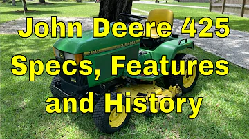 Kolik váží model John Deere 425?