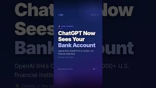 ChatGPT Just Got Inside Your Bank Account (12K+ Banks Linked)