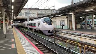 E657系K7編成特急ひたち19号仙台行き上野駅発車