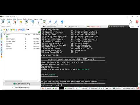 Auto setup rails server