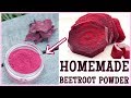 Homemade Beetroot Powder, How To Make Beetroot Powder At Home, DIY Beetroot Powder