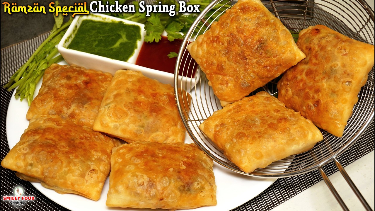 क्रिस्पी चिकन स्प्रिंग बॉक्स की रेसिपी Ramzan Special Chicken Spring box | Iftar New Recipes