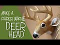 DIY Paper Mache Deer Head Pattern