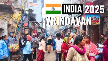 Vrindavan 2025 🇮🇳 - The City of Krishna: Temples, Markets & Spiritual Bliss (4K UHD)