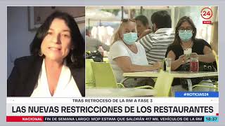 Tras retroceso de la RM a fase 3: Las nuevas restricciones de los restaurantes | 24 Horas TVN Chile