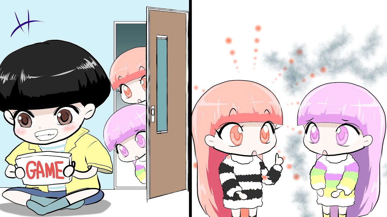 【ねこスイート漫画】自宅待機中のココとネネ(アニメ)