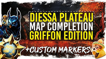 Guild Wars 2 - Diessa Plateau Map Completion with Custom Markers