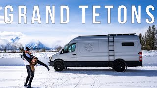 Van Life Wyoming  Grand Teton National Park (AMAZING) and Jackson WY  VanLife Ep 31