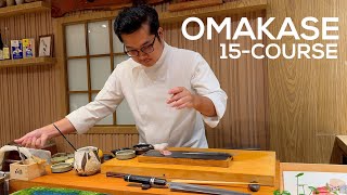 Omakase สไตล์โมเดิร์นราคา 115 ดอลลาร์ในบ้านหลังเล็กแสนสบาย - Mokusai House * Vlog | Food | 4K