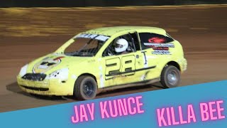 Jay Kunce and the Killa bee battle it out at Buckshot Speedway