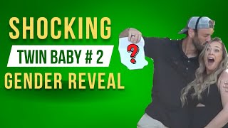 SHOCKING Gender Reveal for Twin Baby #2! (Raw Reactions) #pregnancy #genderreveal #twins #surprise