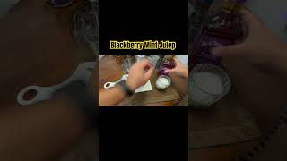 Making a BlackBerry mint julep #cocktail #whiskey #gastronomy #bartender #mintjulep #bourbon #drink