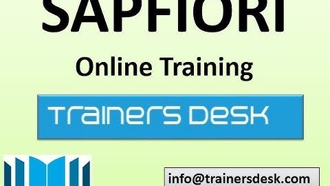 SAP FIORI & UI5 Online Training