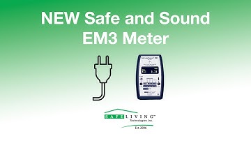 NEW Safe and Sound EM3 Meter - 3D Magnetic Field, 1D Electric Field, Body Voltage Meter