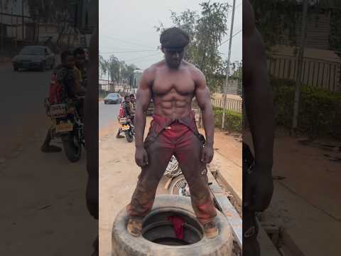 OMG 😱 African Mechanic Bodybuilder #shorts