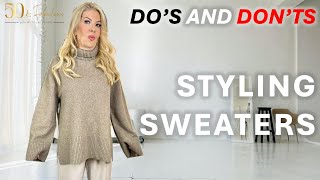 DO'S AND DON'TS | HOW TO STYLE 3 DIFFERENT SWEATER SHAPES