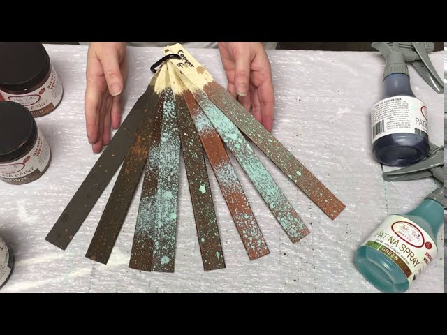 How do I paint something to look like brass with a verdigris (patina)  effect? Two-minute Technique! 