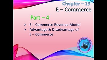 TN 12th computer application chapter 15 E-Commerce (Part  4) Revenue Model, Advantage/Disadvantage