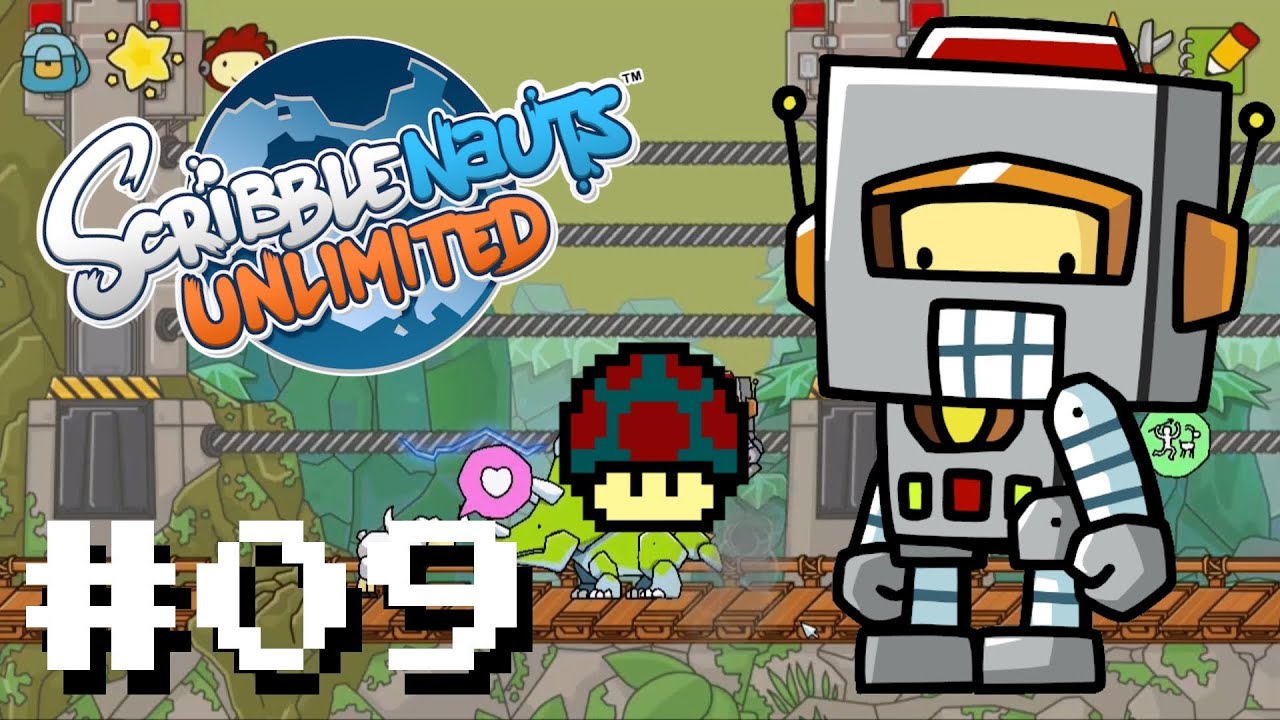 Scribblenauts Unlimited | DINOS! | Part 9 - Let's Play Scribblenauts Unlimited Part 9