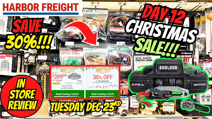 Day 12 of Harbor Freight Badland Winch Haulmaster Tie Downs Dec. 23