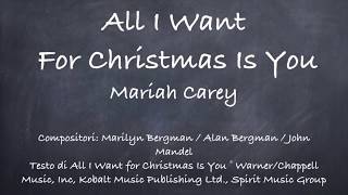 All I Want for Christmas Is You-Mariah Carey Lyrics