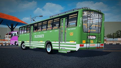 BLESSY Kerala Private Bus Mod In Bus Simulator Indonesia - Bussid Bus Mod - Bussid Car Mod - Bussid