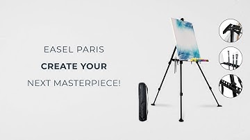 ARTINA Tripod Easel - Paris - Aluminum Metal Canvas Holder for Painting Portable Foldable