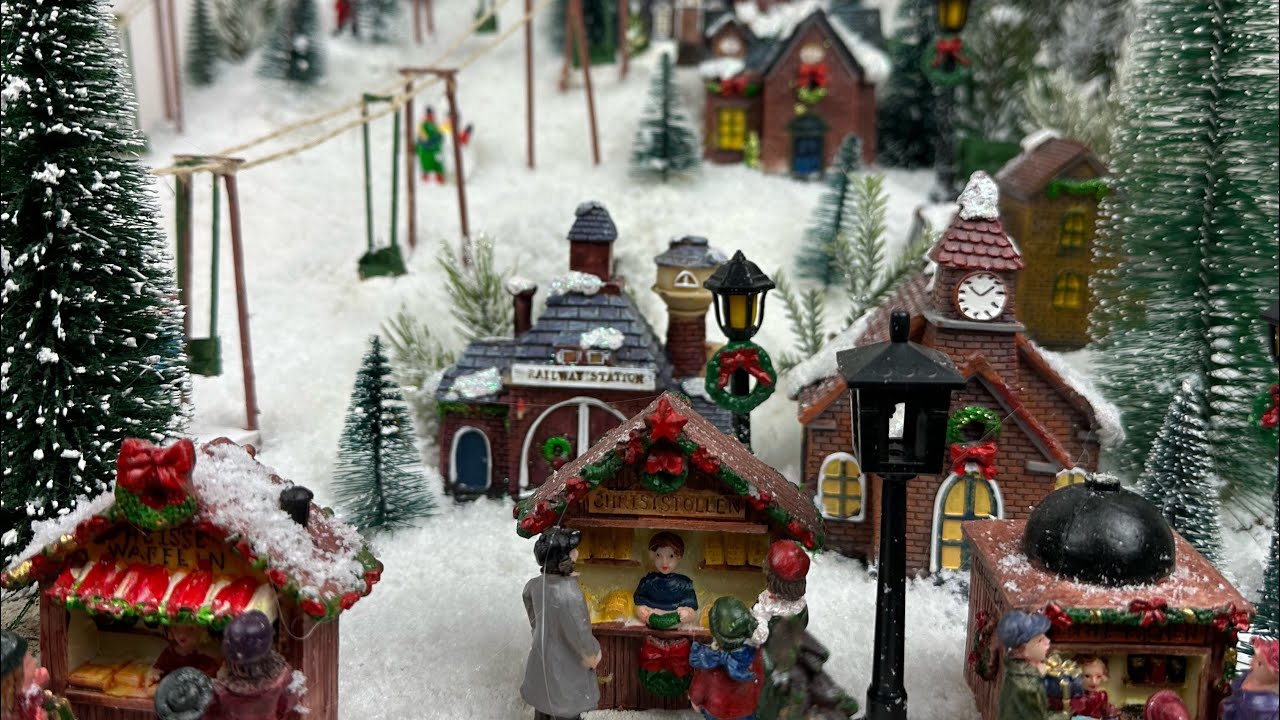 Diy Miniature Christmas Village Ski Slope