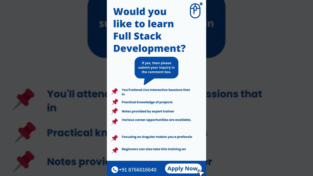 Would you like to learn Full Stack Development?