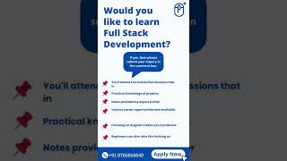Would you like to learn Full Stack Development?