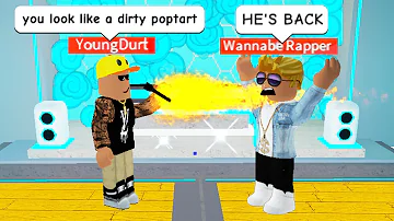 RAP BATTLING as a ROBLOX RAP GOD!