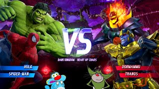 SPIDERMAN & HULK VS THANOS & DORMAMU DEADLY FIGHT IN MARVEL VS CAPCOM! (FT. OGGY)