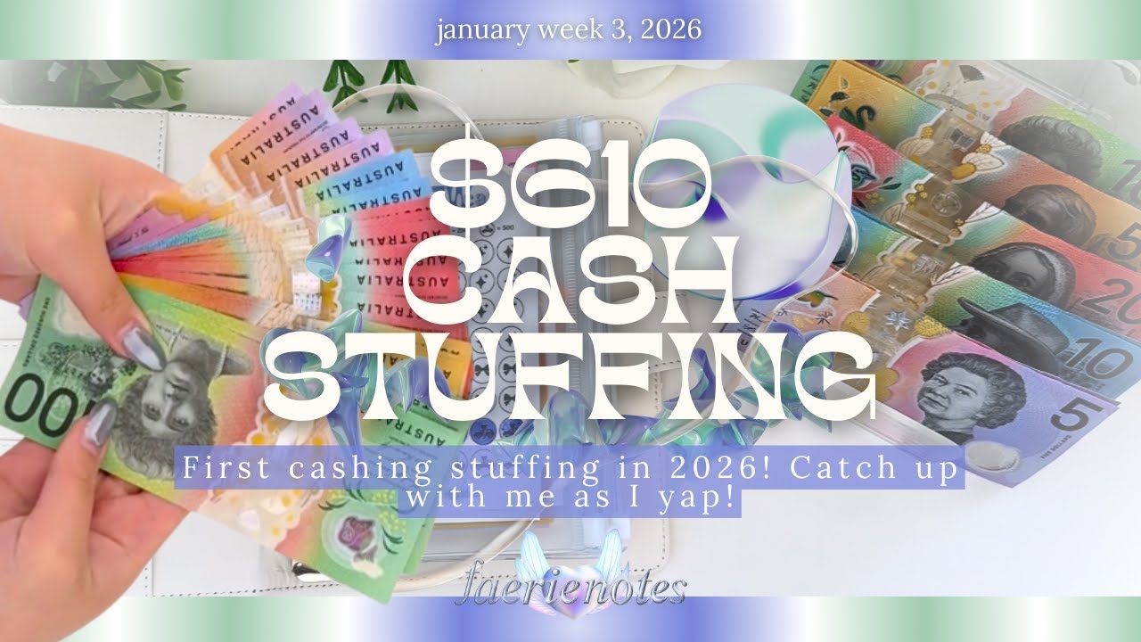 Cash Stuffing $610💸🎀 | JAN 3 | Savings challenges, Sinking Funds, Australian Zero Based Budget