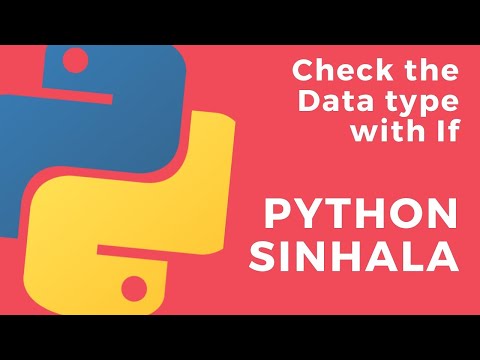 Python Sinhala (Part 21) - Conditionally check Data Type of a Variable