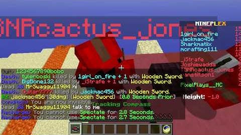 Minecraft: Hacker on Mineplex Server 14