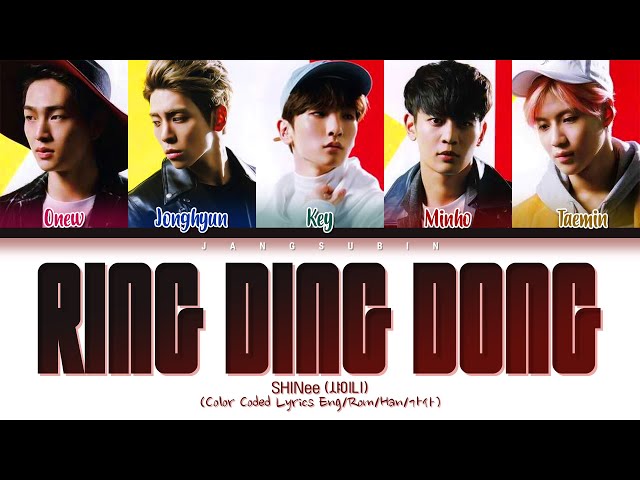 SHINee - Ring Ding Dong Lyrics (샤이니 링딩동 가사) (Color Coded Lyrics) class=