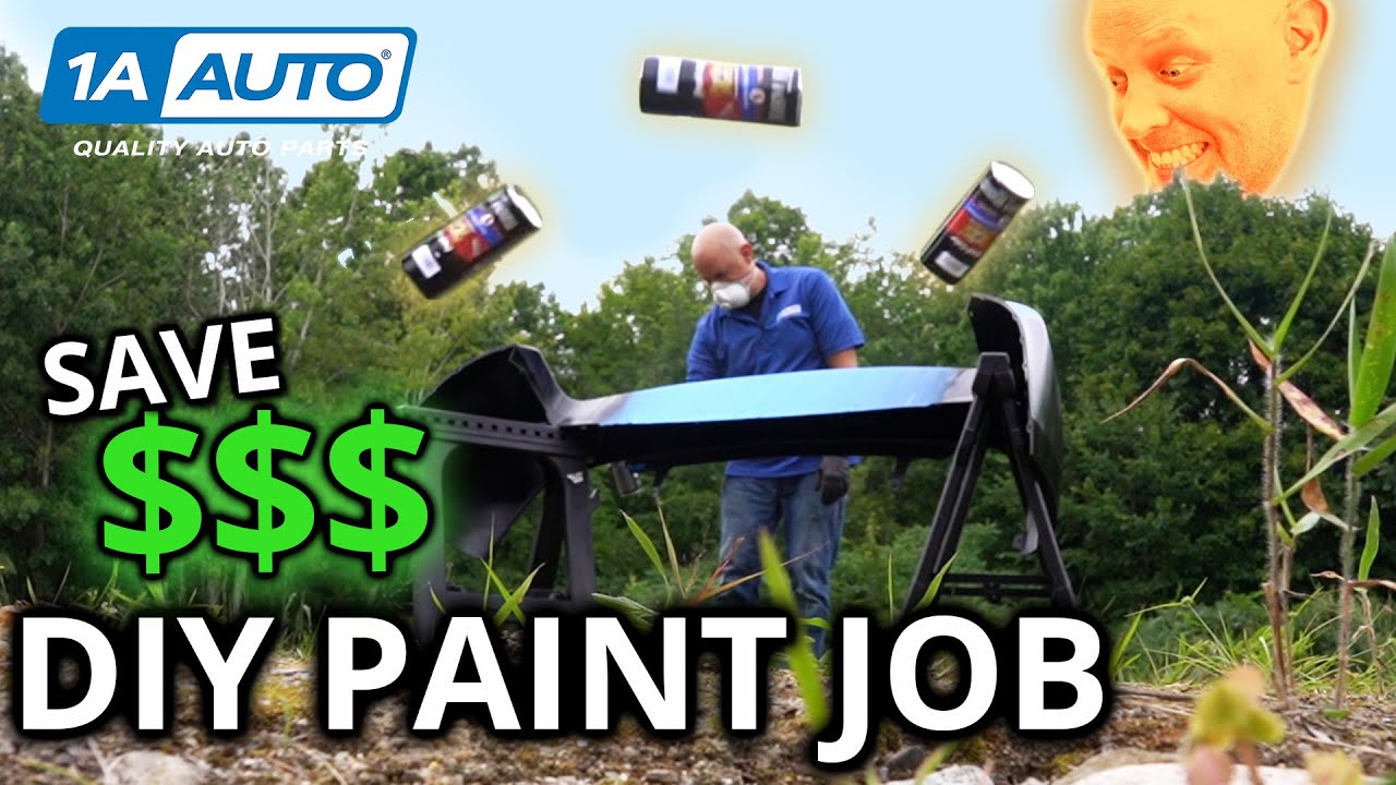 Peinture texturée Spéciale pare-chocs MTN Montana DIY How to paint your  bumper with mtn spray can 