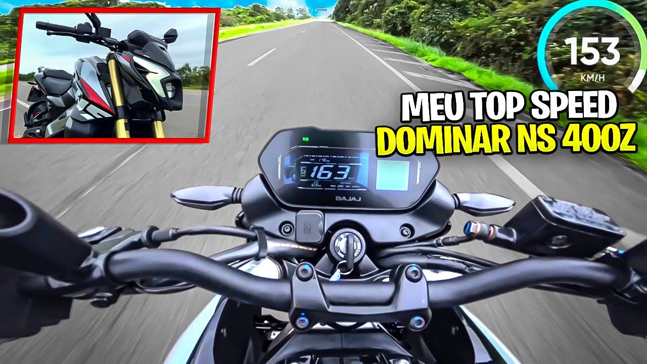 MEU TOP SPEED NOVA DOMINAR NS 400 Z 2026