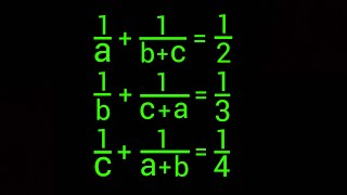 Math Olympiad | A Nice Algebra Problem | How to solve for "a" , "b" and "c" in this Problem ?