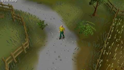Runescape: Lumbridge to Varrock.