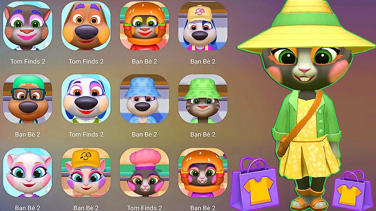 My Talking Tom Finds 2 Hallowen  Decorations 🕸️family novelty tom Finds 2