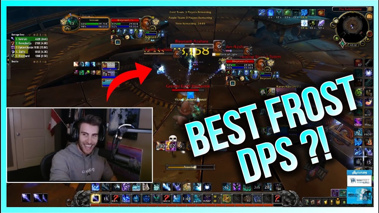 Crazy Frost Mage DPS In Arena | 9.1.5 WoW PvP Highlights 