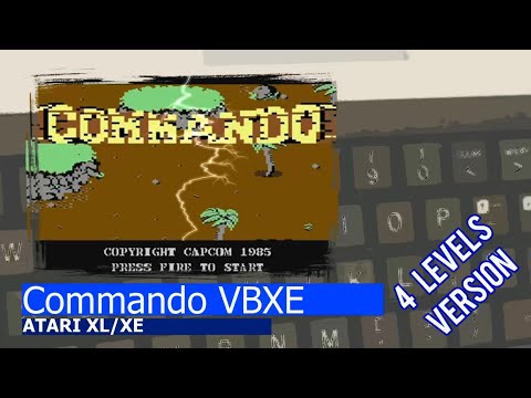 Atari XL/XE -=Commando VBXE=- 4 level version
