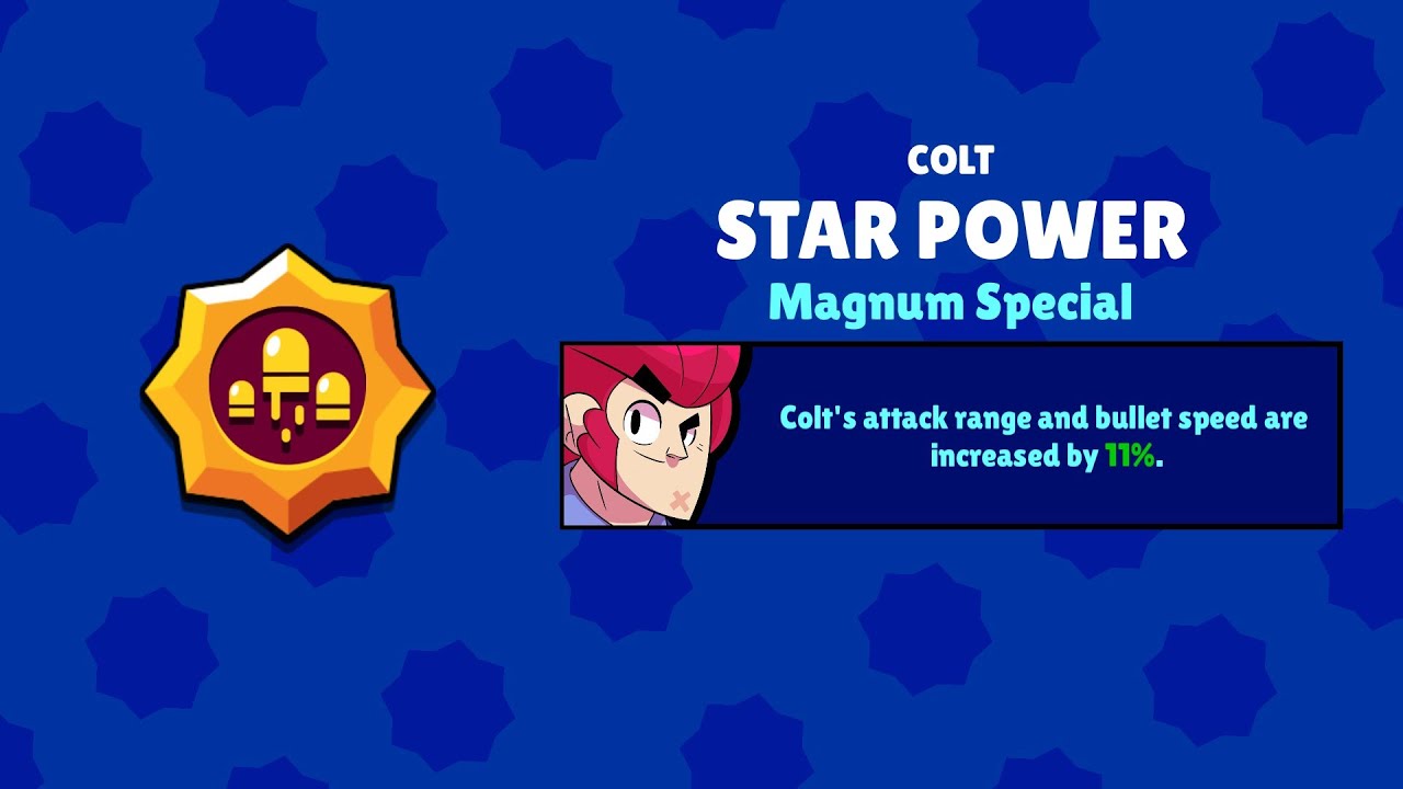 Brawl Stars Colt 2nd Star Power Magnum Special Youtube - brawl stars colt boots