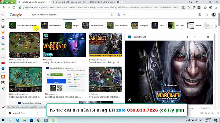 Hướng dẫn chơi warcraft 3 trên garena